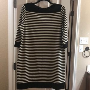 New Isaac Mizrahi striped shift dress